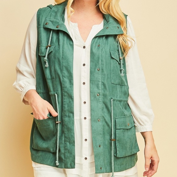 plus size cargo jacket